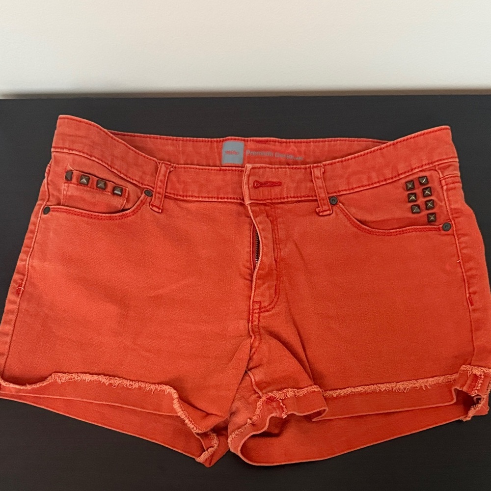 Missoni for Target Orange Jean Shorts with Studs